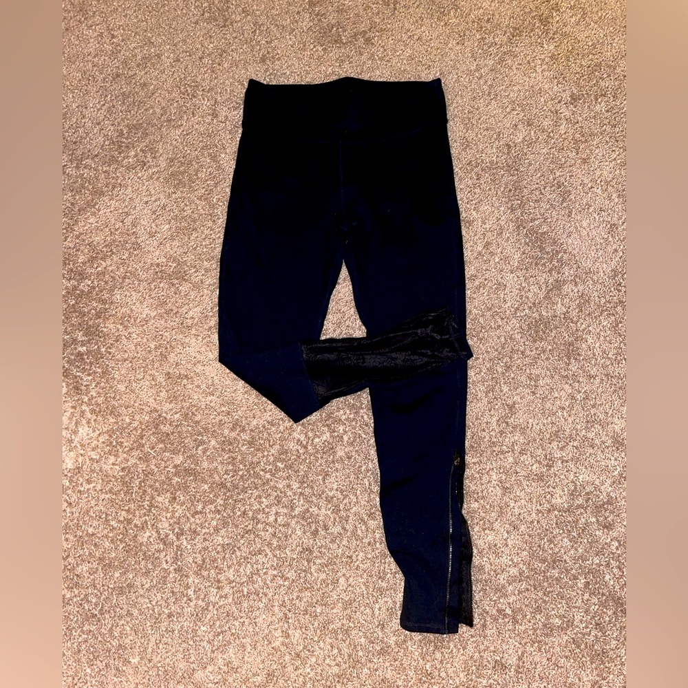 Fabletics black with mesh leggings